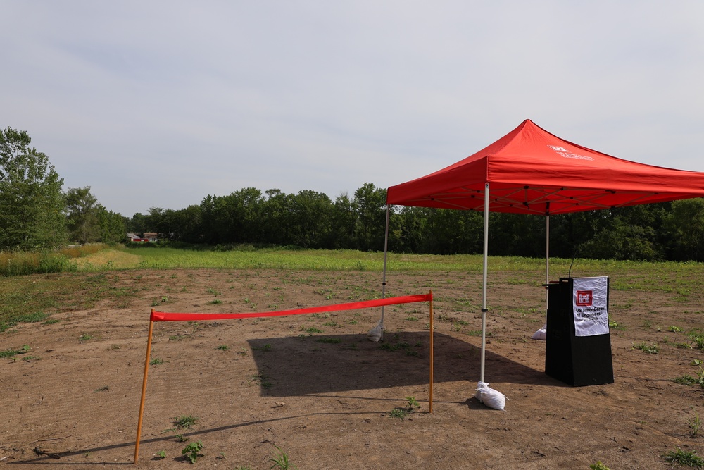 Glenwood Stormwater Ribbon Cutting for USACE, Chicago District