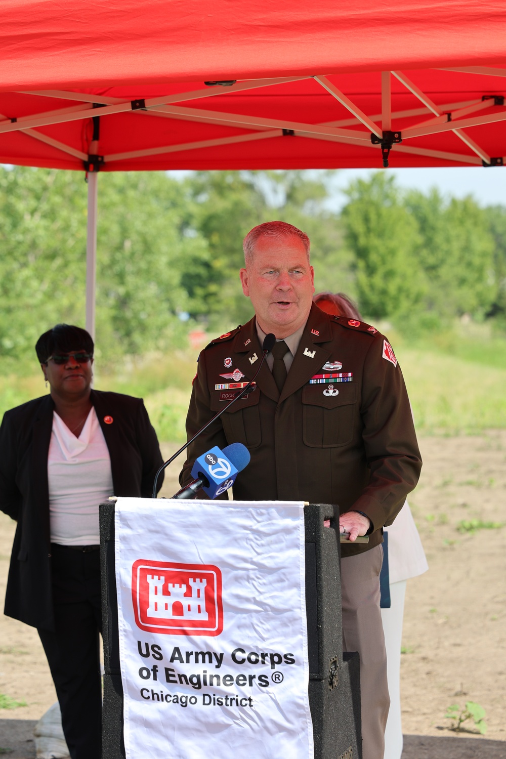 Glenwood Stormwater Ribbon Cutting for USACE, Chicago District
