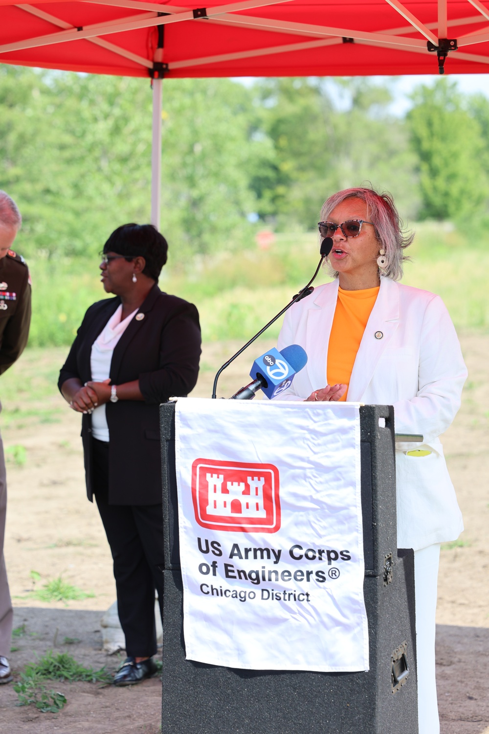 Glenwood Stormwater Ribbon Cutting for USACE, Chicago District