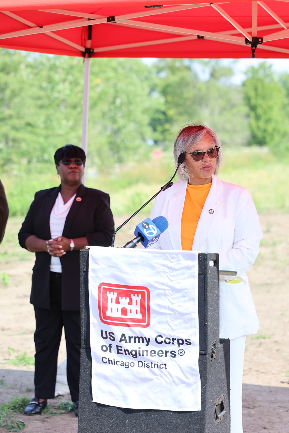 Glenwood Stormwater Ribbon Cutting for USACE, Chicago District