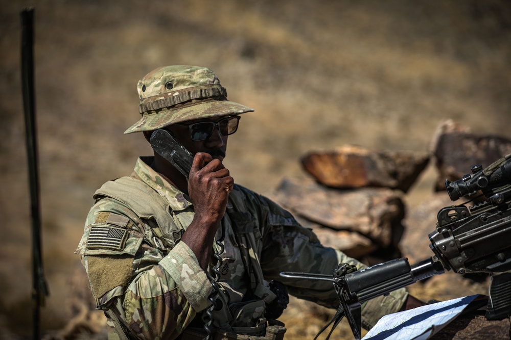 FLARNG Soldier reports incoming vehicle at NTC