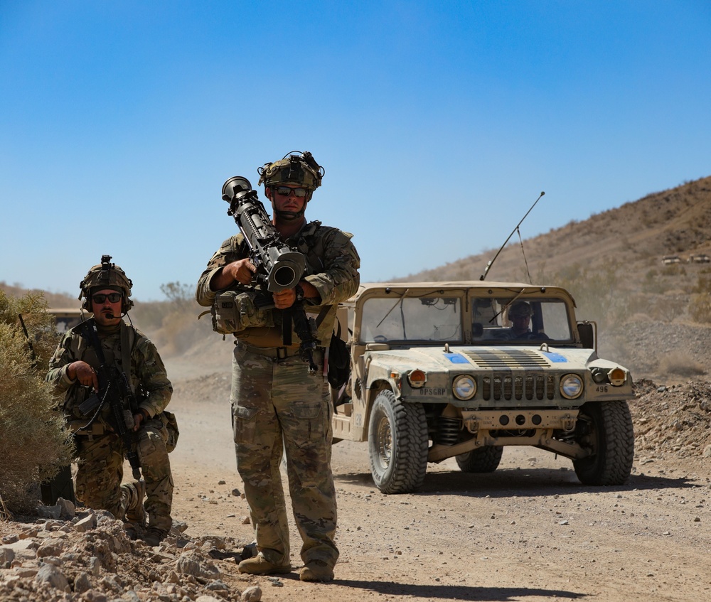 FLARNG Soldier reports incoming vehicle at NTC