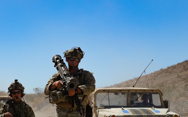 FLARNG Soldier reports incoming vehicle at NTC