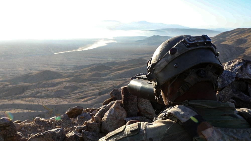 FLARNG Soldier spots enemy convoy at NTC
