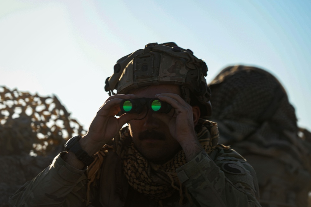 Virginia Army National Guard Soldier confirms enemy convoy at NTC
