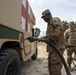 1st Armored Division sustainment Soldiers coordinate logistics for convoy protection
