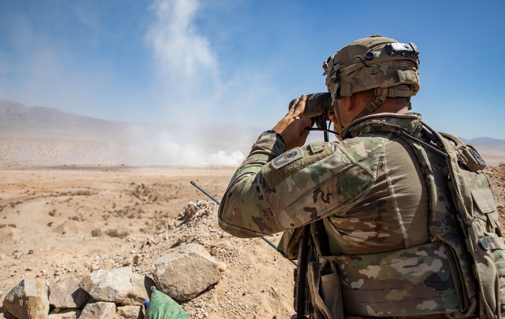 Alabama Army National Guard defend battle positions at NTC