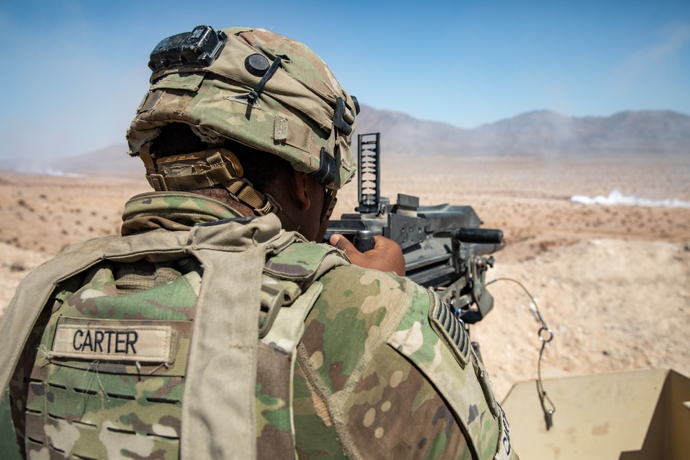 Alabama Army National Guard defend battle positions at NTC