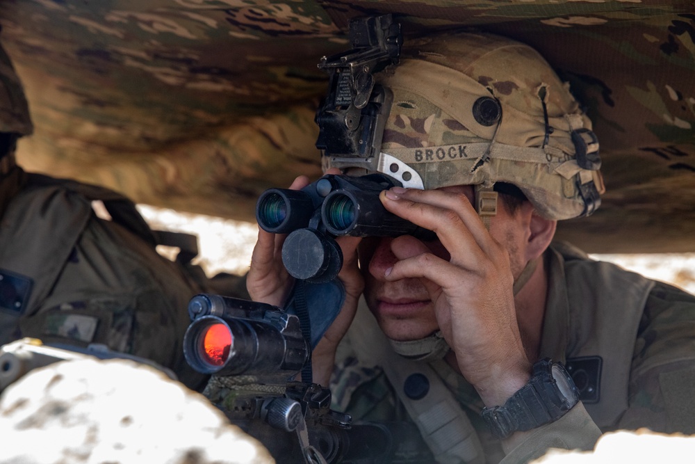 Alabama Army National Guard defend battle positions at NTC