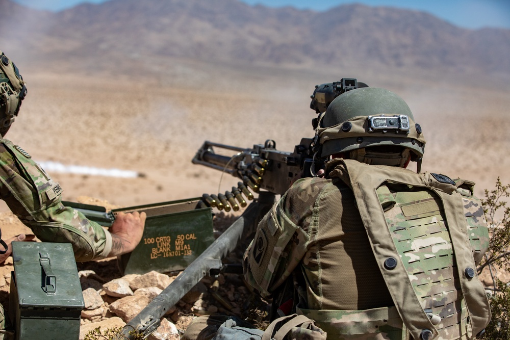 Alabama Army National Guard defend battle positions at NTC