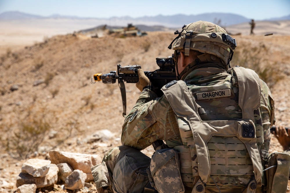 Alabama Army National Guard defend battle positions at NTC