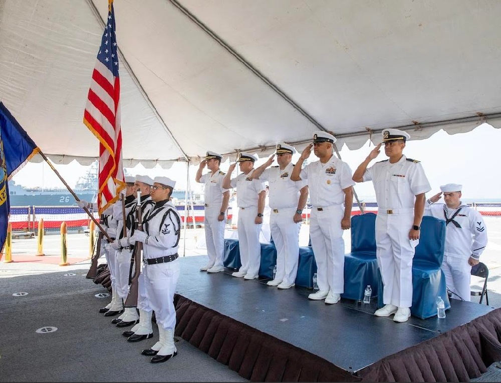 USS Germantown Changes Command