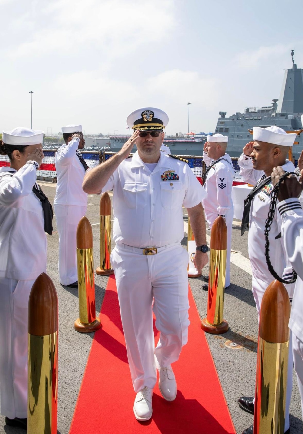 USS Germantown Changes Command