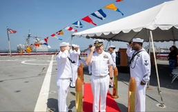 USS Germantown Changes Command