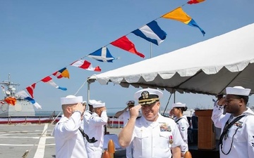 USS Germantown Changes Command