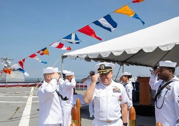 USS Germantown Changes Command