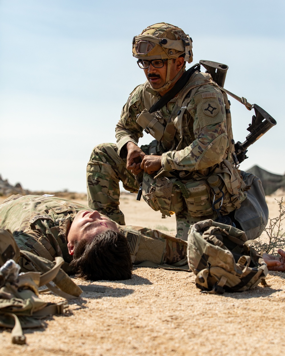 Florida Army National Guard Soldiers simulate MASCAL at NTC