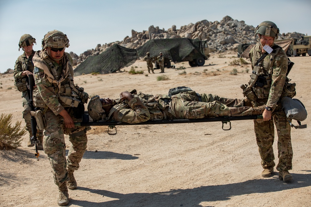Florida Army National Guard Soldiers simulate MASCAL at NTC
