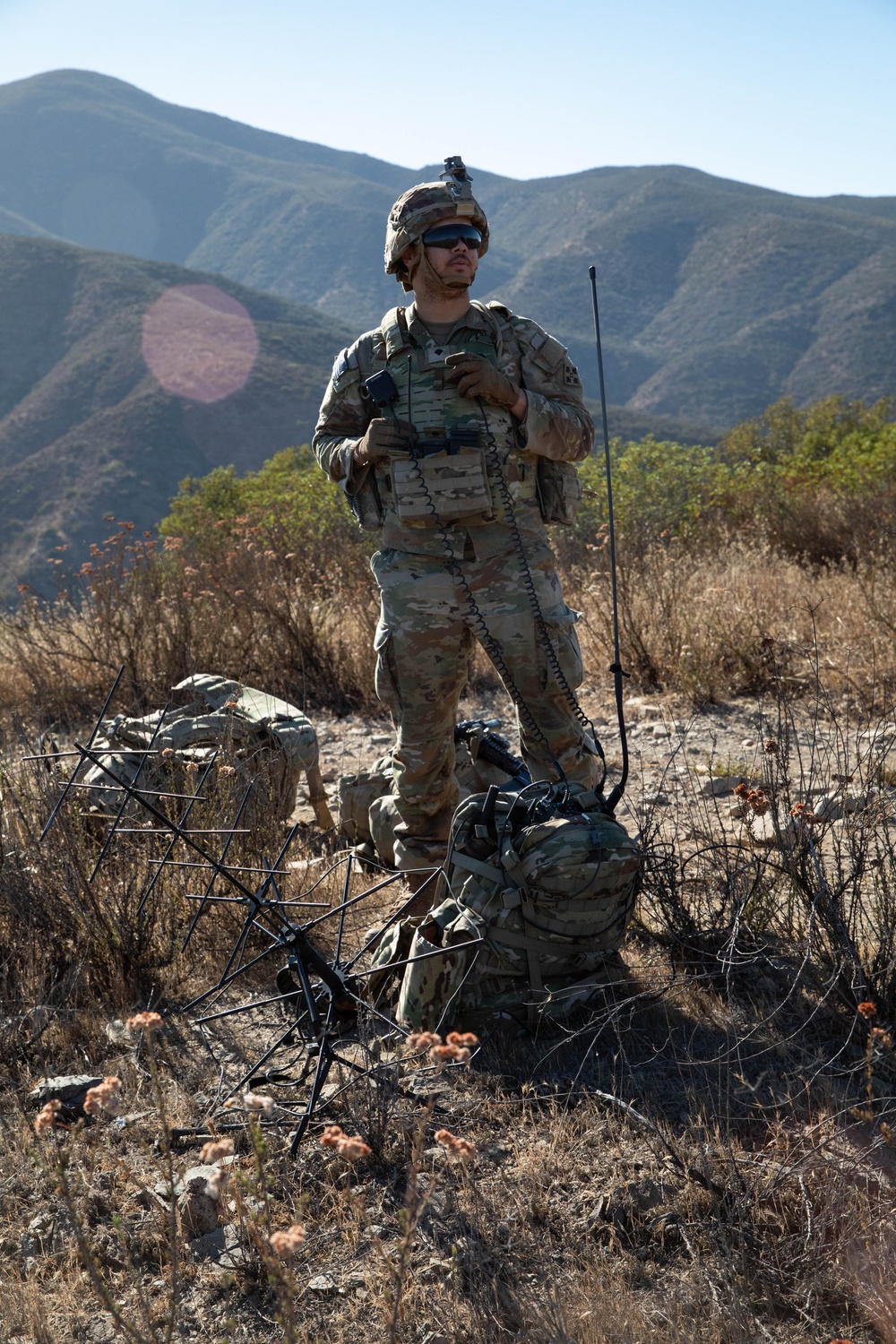 1st Battalion, 41st Infantry Regiment conducts air assault mission at Otay Mountains, California