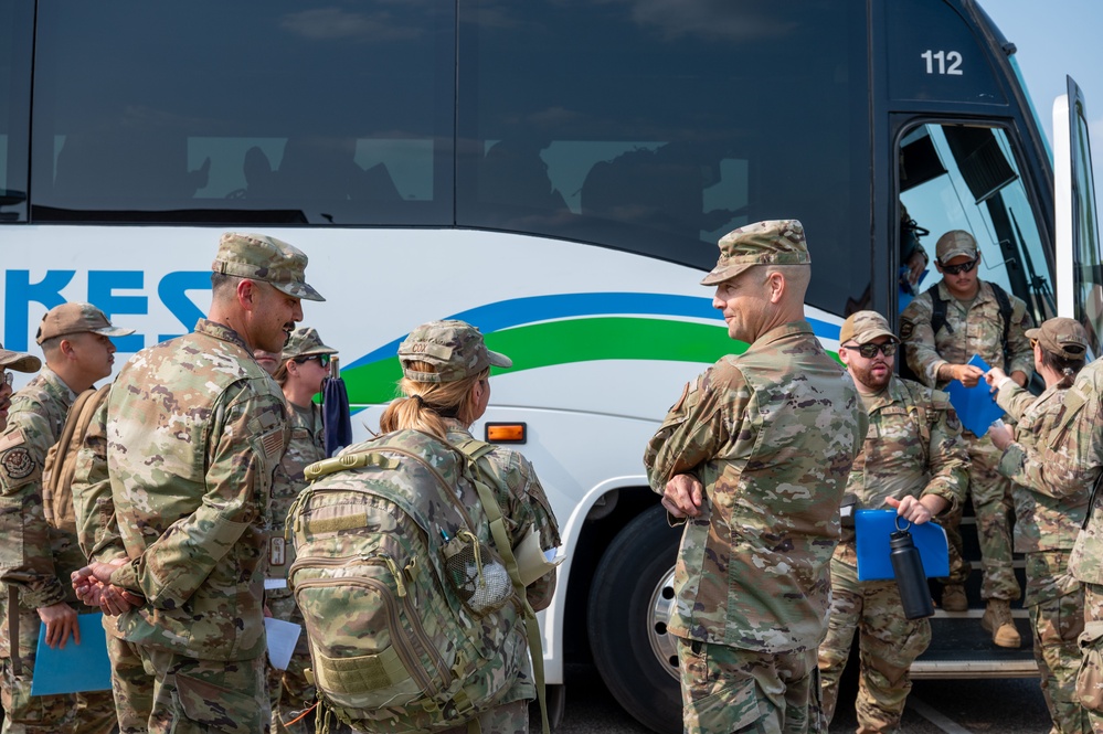 22nd Air Task Force Airmen and leadership arrive at Fort Custer for Exercise Northern Strike 25-2