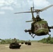Upscale image of Seawolf HA(L)-3 Gunship UH-1E of HAL-3 escorting PBRs in Vietnam c1968