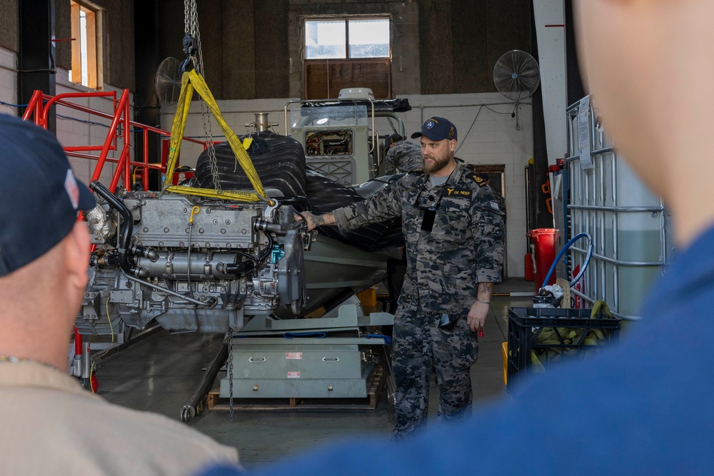 USS Frank Cable (AS 40) Sailors tour Fleet Support Unit South East