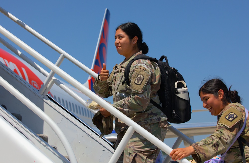 Kansas Guardsman Depart Home for Overseas Mobilization