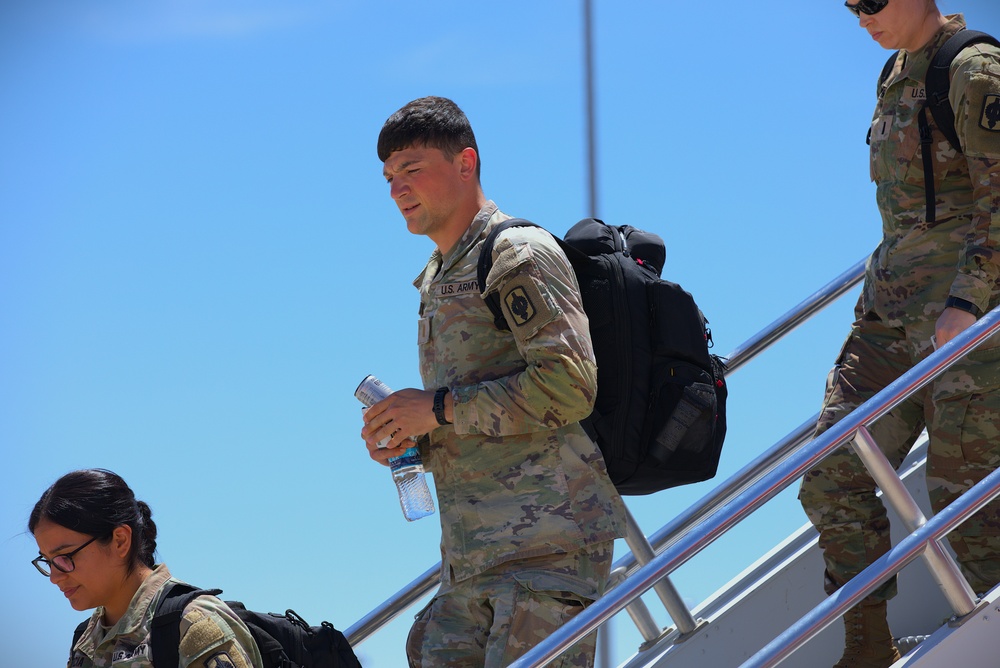 Kansas Guardsman Depart Home for Overseas Mobilization