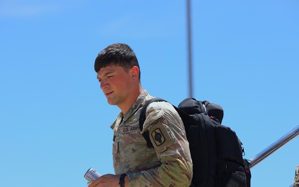 Kansas Guardsman Depart Home for Overseas Mobilization