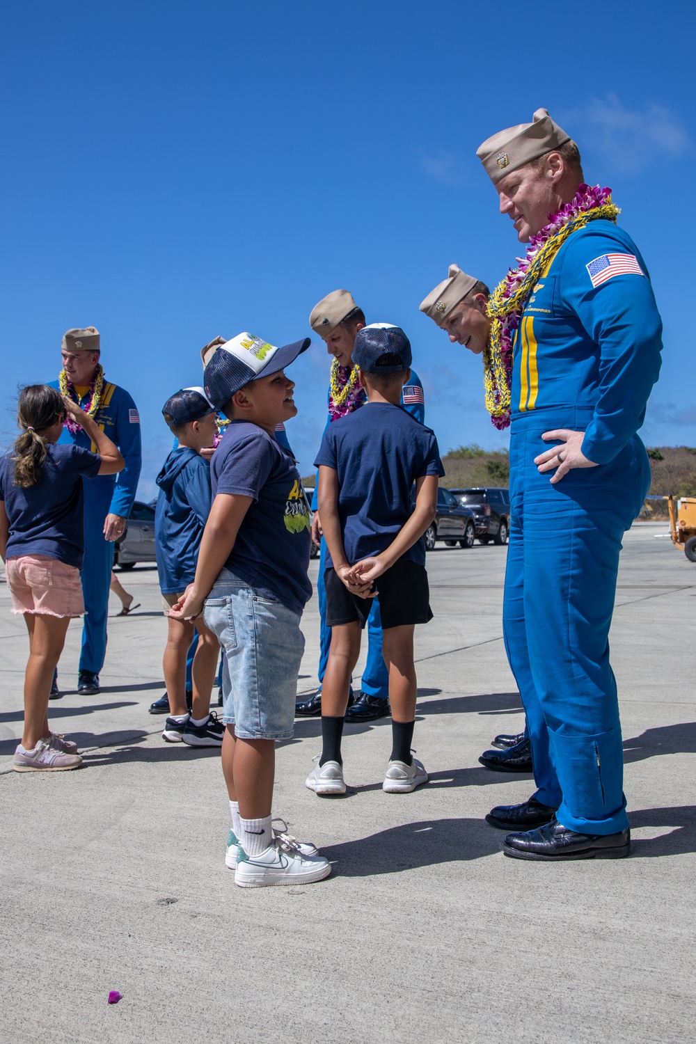 U.S. Navy Blue Angels Arrive To Marine Corps Base Hawaii