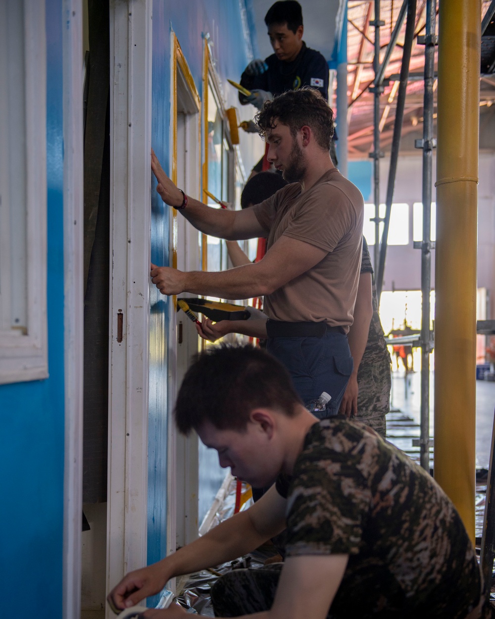 Pacific Partnership 2025 Multinational Servicemembers Paint New Rehab Center