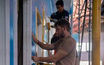 Pacific Partnership 2025 Multinational Servicemembers Paint New Rehab Center