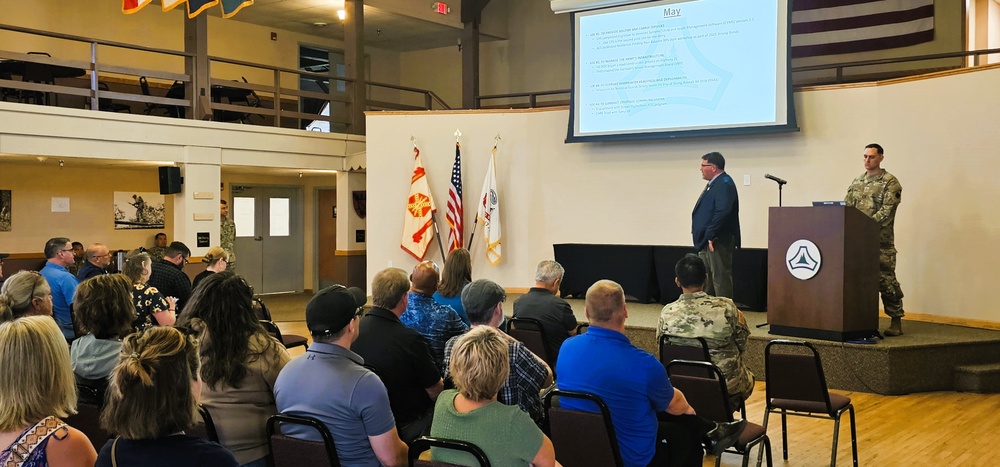 Fort McCoy Garrison leaders hold July 2025 town hall meetings