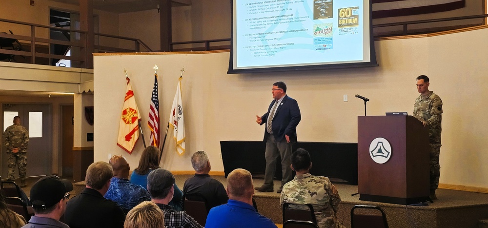 Fort McCoy Garrison leaders hold July 2025 town hall meetings