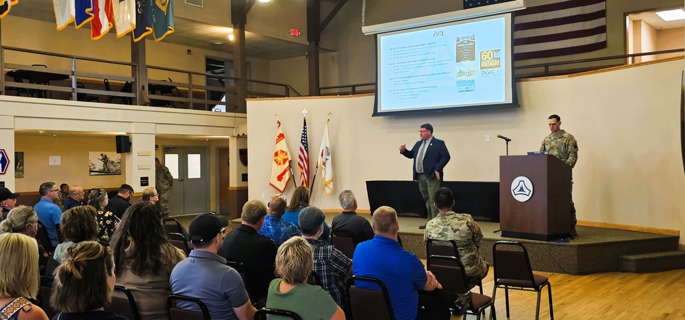 Fort McCoy Garrison leaders hold July 2025 town hall meetings