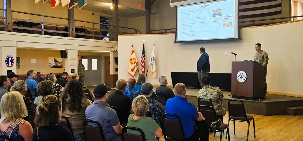 Fort McCoy Garrison leaders hold July 2025 town hall meetings