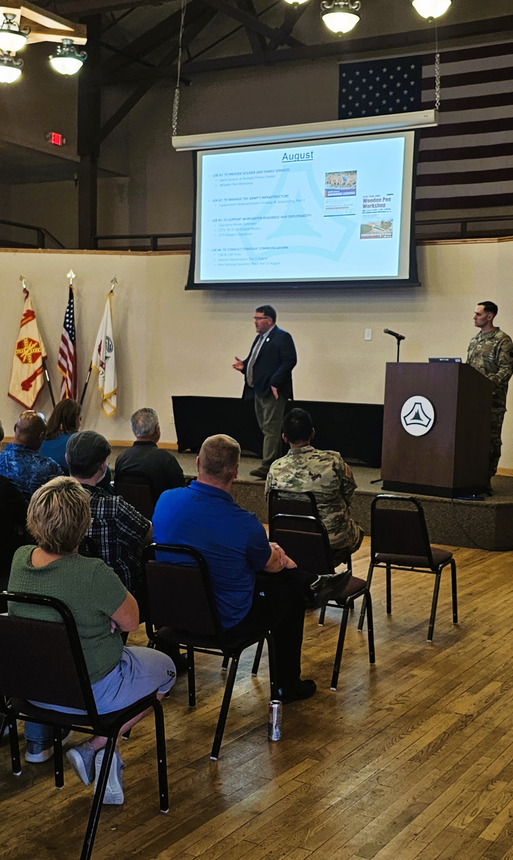 Fort McCoy Garrison leaders hold July 2025 town hall meetings