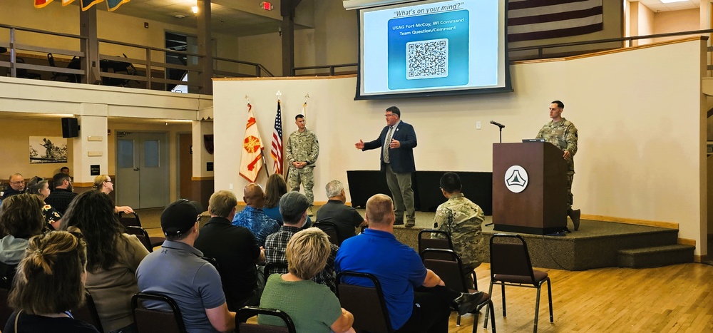 Fort McCoy Garrison leaders hold July 2025 town hall meetings