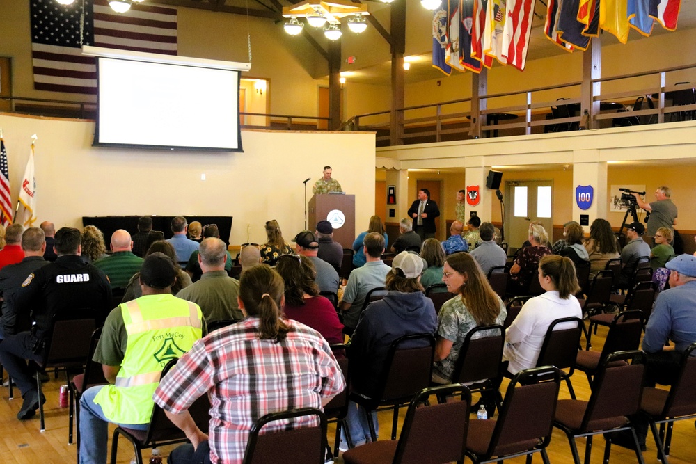 Fort McCoy Garrison leaders hold July 2025 town hall meetings