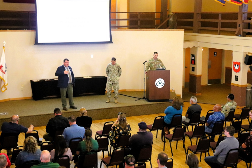Fort McCoy Garrison leaders hold July 2025 town hall meetings