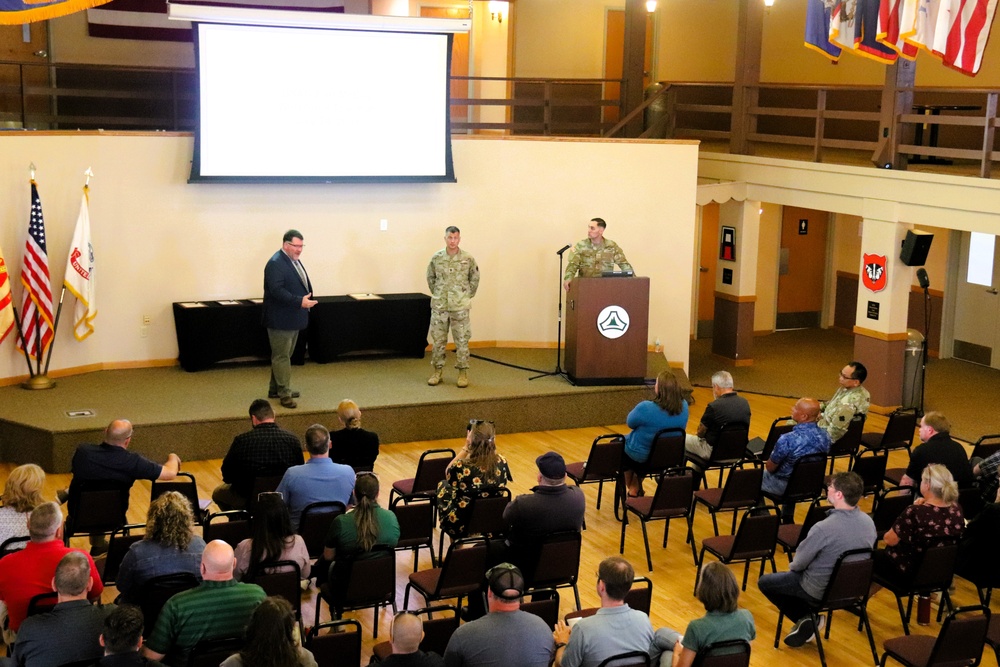 Fort McCoy Garrison leaders hold July 2025 town hall meetings