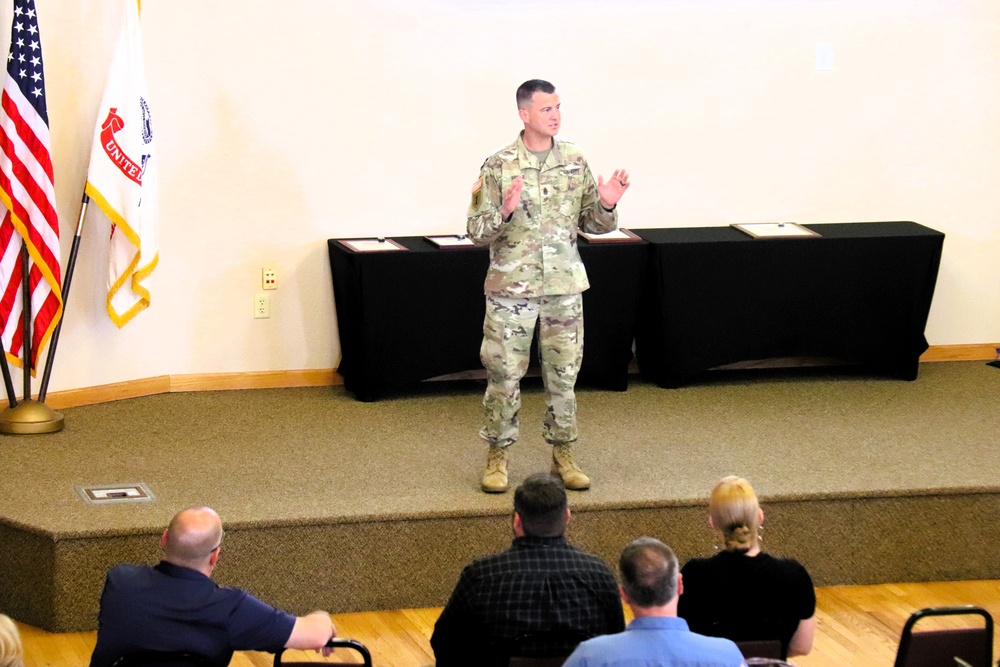 Fort McCoy Garrison leaders hold July 2025 town hall meetings