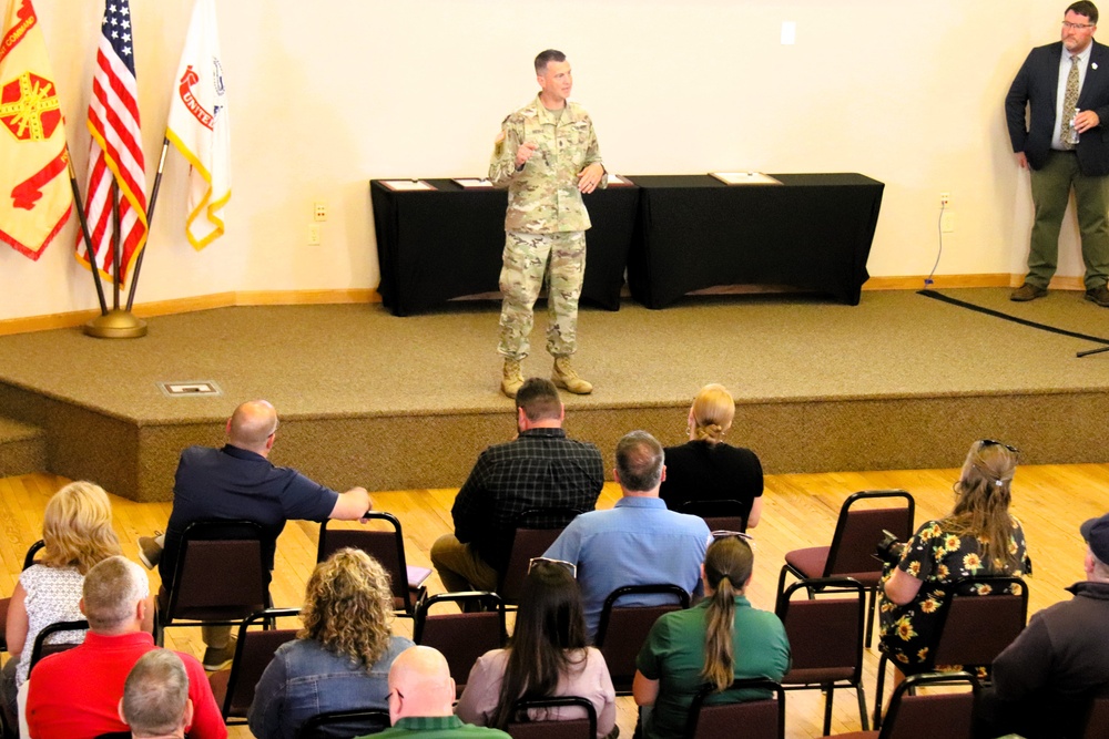 Fort McCoy Garrison leaders hold July 2025 town hall meetings