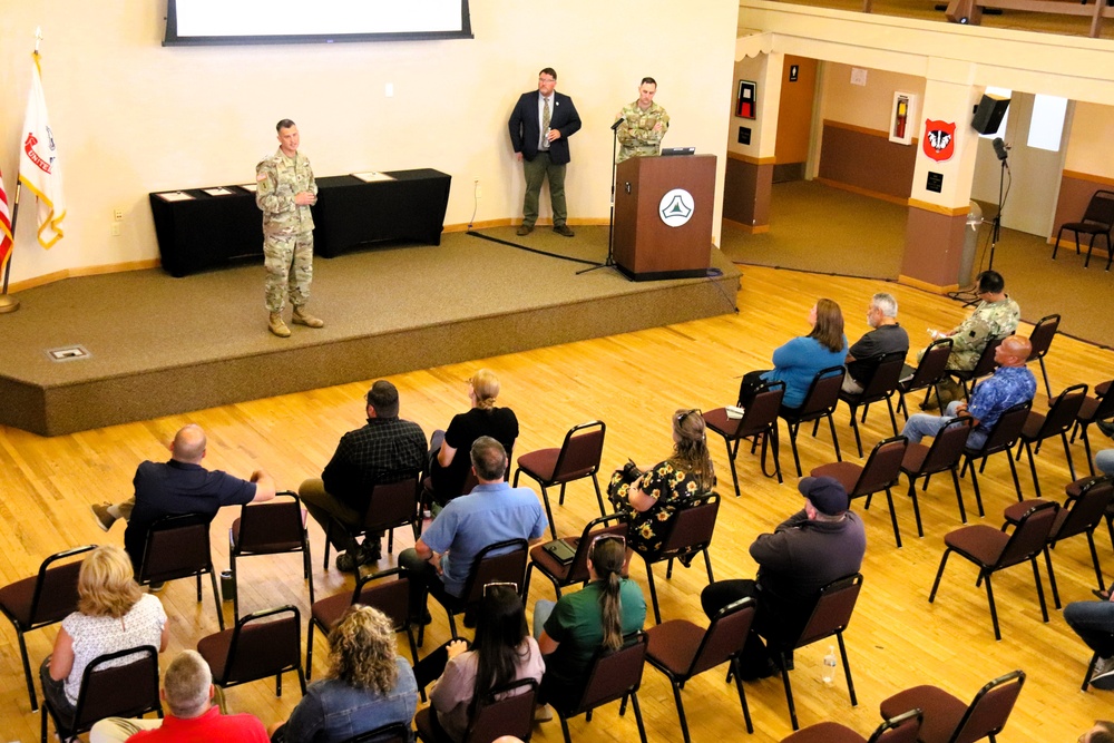 Fort McCoy Garrison leaders hold July 2025 town hall meetings