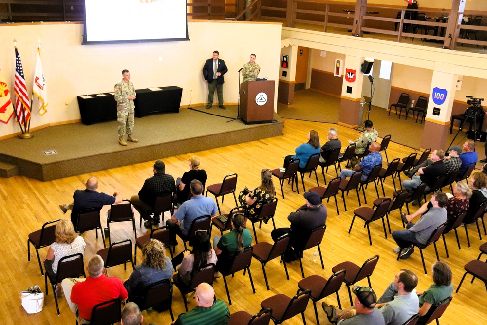 Fort McCoy Garrison leaders hold July 2025 town hall meetings