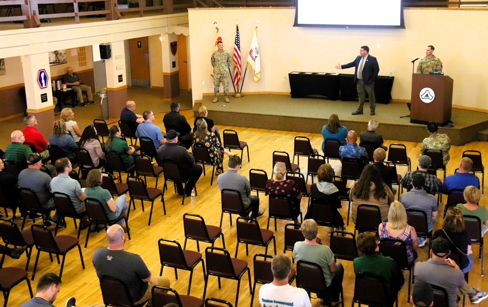 Fort McCoy Garrison leaders hold July 2025 town hall meetings