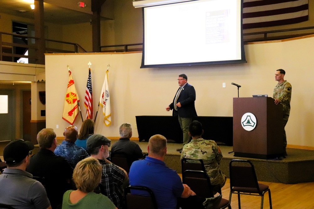 Fort McCoy Garrison leaders hold July 2025 town hall meetings