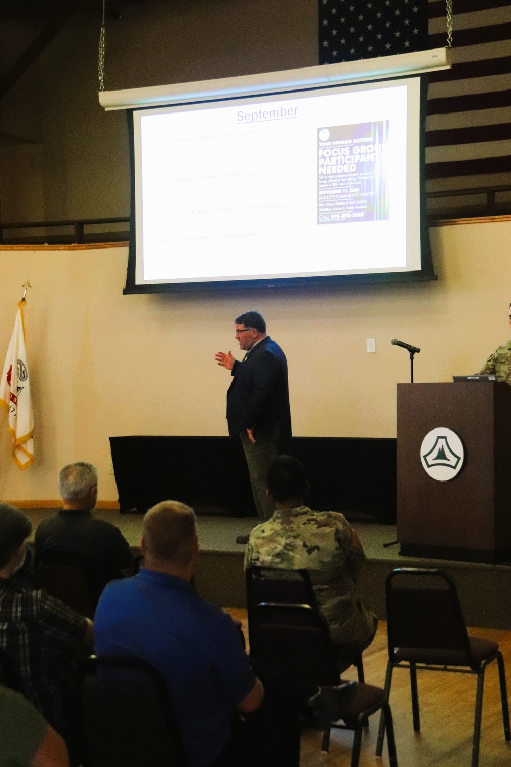 Fort McCoy Garrison leaders hold July 2025 town hall meetings