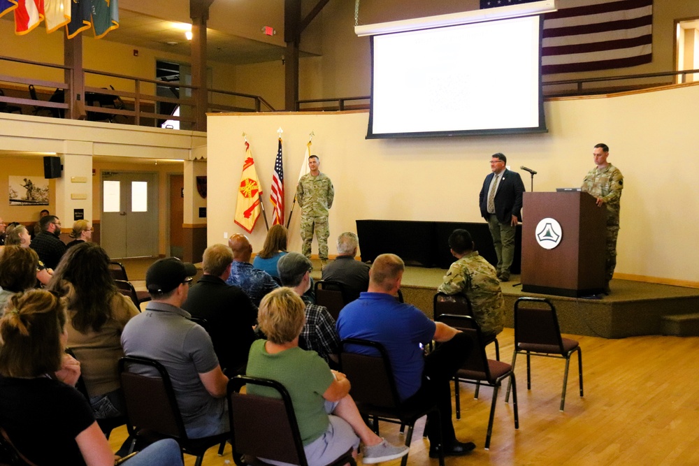 Fort McCoy Garrison leaders hold July 2025 town hall meetings