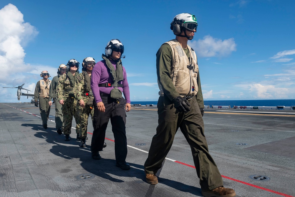 USS America (LHA 6) Conducts Flight Operations in the Philippine Sea